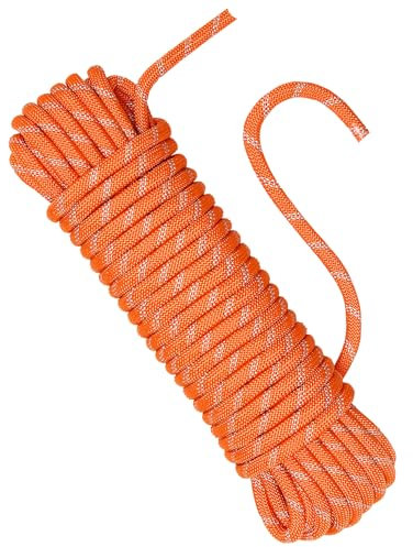 NorthPada Cuerda marina para barco, pesca, rafting, camping, senderismo, caza, barranquismo, amarre, flotación, ancla, acoplamiento, rescate, práctica de nudos de nailon/poliéster, 12 mm x 20 metros