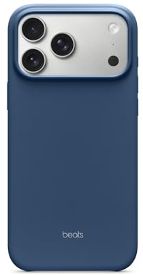 Beats iPhone 17 Pro Max Case mit MagSafe und Kamerasteuerung, Matte Außenseite, Innenfutter aus Mikrofaser – Felsblau