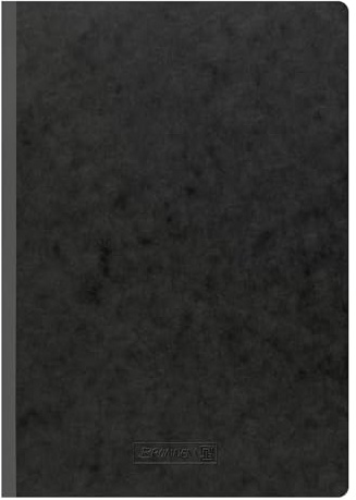 BRUNNEN Heft/Kladde FACT!plus DIN A4, 96 Blatt, schwarz, FSC (Unliniert)