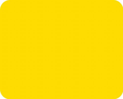 Large Glass Worktop Saver - Bright Yellow - 50 x 40cm
