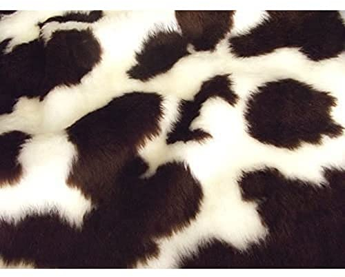 Animal Fun Kunstpelz Stoff Material - Braun Rind - Braun Rind, 1Mtr - 150cm x 100cm
