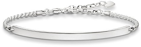 Thomas Sabo Damen-Armband Love Bridge 925 Silber 21 cm - LBA0008-001-12-L21v
