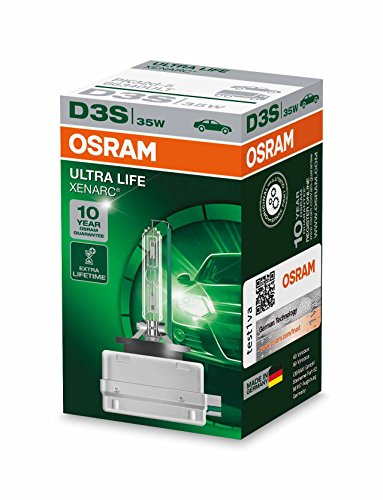 Osram Ampoule xénon XENARC ULTRA LIFE D3S HID lampe à décharge, 66340ULT, boîte pliante (1 pièce)