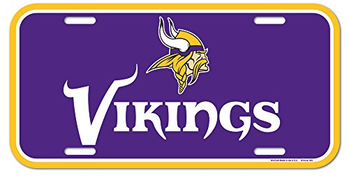 NFL Minnesota Vikings Nummernschild, Team-Farbe, Einheitsgröße