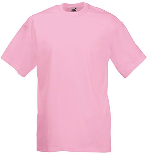 Fruit of the Loom Value - Maglietta a maniche corte, colore: Rosa chiaro - L