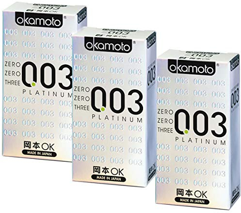 Okamoto 003 Platinum Kondome - 30 Stück - GUINNESS WORLD RECORD HOLDER ALS DÜNNSTES LATEX-KONDOM