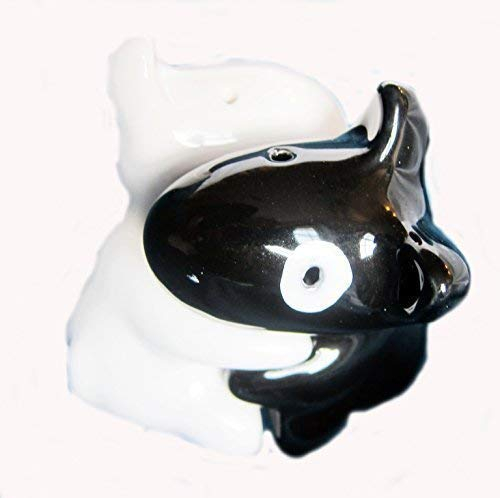 Dog Novelty Salt & Pepper Sets Shakers Pots Porcelain New Black/White
