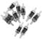 sourcing map Aquarium Co2 Air Pump 4mm Pipe One Way Non-Return Check Valve 10 Pcs