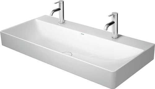 Duravit Möbelwaschtisch DuraSquare 100x47cm, 2 HL, o. ÜL, m HLB, we WG