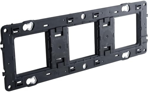 Legrand LEG200923 Support Mosaic 6 modules rectangulaire 3 x 2 mètres, Noir