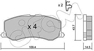 CIFAM 822-417-0 Bremsbeläge