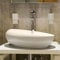Lavabo vasque à poser en céramique pour toilettes invités Waschbecken24 (Blanc / A290, 49x30x13cm)