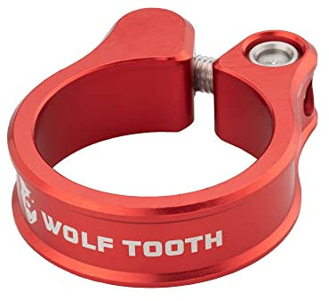 Wolf Tooth Präzisionsgefertigte Sattelstützenklemme (Rot, 34,9/35 mm)