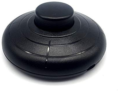 FUJIE 1 Pcs Interrupteur à pied rond Noir Interrupteur à commande au pied pour Lampadaire Et Lampe De Table