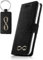 SURAZO Handy Hülle Für Samsung Galaxy Note 9 - Infinity Gold - Nubuk Schwarz - Glattleder Premium - Vintage Wallet Case