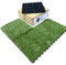 CLICK-DECK Composite Decking Tiles | Patio, Balcony, Concrete, Hot Tub Deck Tiles | 30x30cm Square Connect Flooring | Easy Installation | Low Maintenance | (18x Deck Tiles, Artificial Grass)