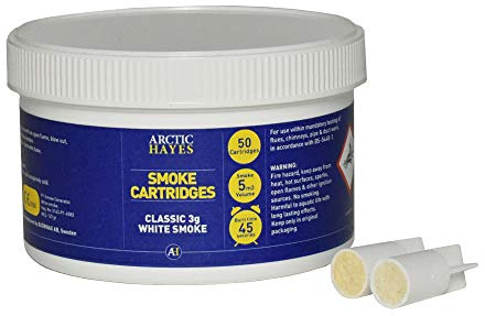 Arctic Hayes Classic White Smoke Cartridges 50-Piece Tub