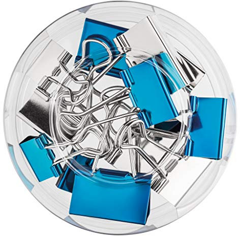 Herlitz 50027477 Vielzweckklammern Frozen Glam, 3 Größen sortiert, 1 Dose