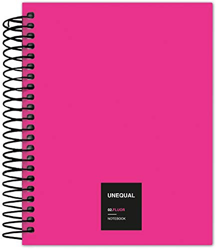 Grafoplas 88546054 - Notizbuch mit Spiralbindung, kariert, A6, 100 Blatt, 70 g, Fuchsia