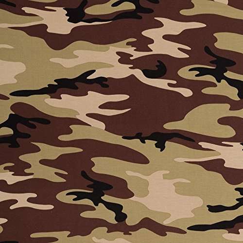 Jersey Stoffe Camouflage grün tarn 0,50m x VB