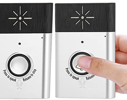 2.4GHz Mini Wireless Doorbell with Portable Dual Way Voice Intercom Compatible with Home Factory Hotel Marketdoorbell