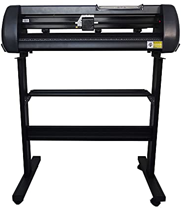 Schneideplottermaschine ZAC 720 mm Vinylschneider Maschine 28,3 Zoll Papiervorschub Schneideplotter, Vinylschneidemaschine mit Ständer und Signmaster Software