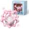 MCGMITT Rassel Baby Ball Sensorik Spielzeug für Babys 3 6 9 12 Monate zu greifen und zu zahnen, weiche Beißring BPA-frei Silikon Greifball für sensorische Entwicklung (Rosa)