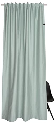 Schöner Wohnen Kollektion Gardine Soft 130x250 - Vorhang Blickdicht Salbei Baumwollmix - Vorhänge Wohnzimmer - Dekoschal - Curtains