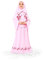 Elanesa Mädchen Gebetskleidung Kinder Islamische Kleidung Kleid Mädchen Zweiteilige Kleider Maxi Skirt, Langer Hijab und Rosenkranz Geschenk Blumen gedruckt (10-11, Rosa)
