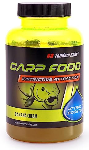 Tandem Baits Karpfen Futter Angelfutter Aroma Attract Booster 300 ml Bananencreme