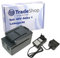 Trade-Shop 2in1 Set: Li-Ion Akku 40V / 2000mAh + Ladegerät inkl. Netzteil für Worx WG569E.9 WG776E.9 ersetzt WA3536 WA3734 / Gartengeräte