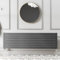 Go Bathrooms Pinta Horizontal Radiator Flat Panel Single Column Central Heating Living Room Hallway Bathroom Kitchen Radiator Grey 475 x 1800mm Single