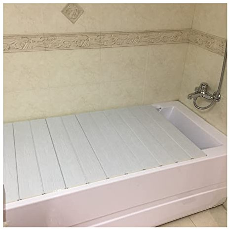 Badewannenbretter Breite 80 cm - Badewannenabdeckung, Zusammenklappbare Staubdichte Und wasserdichte Badewannen-Isolierungsabdeckung, Badewannendeckel Mit Rollläden for Das Spa-Bad
