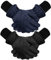SATINIOR 2 Paar Kinder Winter Skihandschuhe Winddichte Kleinkinder Snowboard Handschuhe (Schwarz, Marineblau, 8-11 Jahre)