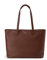 KNOMO Maddox Große Leder-Laptop-Tote, Schultertasche und Aktentasche, Arbeits-Handtasche für Frauen, Braun
