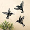 10,2 Zoll 3 STÜCKE Kolibri-Wanddekoration Aus Schmiedeeisen, DIY-Metallwandbehang, Ziervögel, Herbstgarten, Heimdekoration, Kunst, Vogel-Wandkunst, Geschenke Für Vogelliebhaber, Wohnzimmer,Pleasan