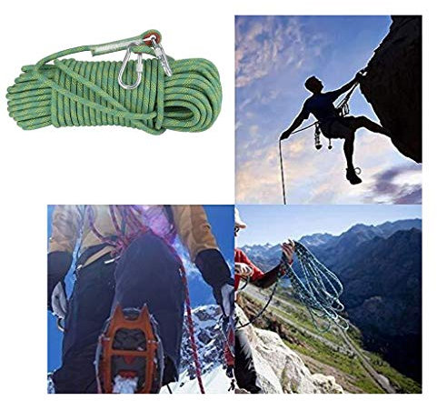Samnuerly Kletterseil Nylonseil-Klettersicherheit, Heimnotfallseil, Luftseil, Magnetfischen, Höhlenforschung, Wandern, Campingzeltseil, 12 mm Dickes Seil (Größe: 100 m)