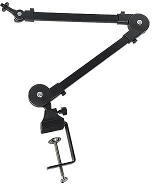 #N/A Microphone Arm Mic Stand Desk Mounted 360° Rotatif Durable Peu encombrant Robuste pour la Diffusion, l'enregistrement, la baladodiffusion, la