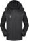 Giacca Snowboard Donna in Pile Trekking Giacca Invernale Parka Softshell Nera Giacca Sci Antivento Giubbino Giubbotto Impermeabile Montagna Cappotto Giacca Neve Giacca a Vento