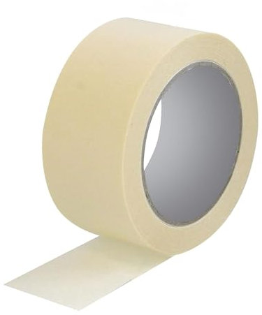 DETERMONDO 6 Nastro Carta Gommata 25mm x 50m Adesivo Professionale per Mascheratura e Pittura Ideale per Imbianchini ed Imballaggio, Sigillatura e Protezione Superfici