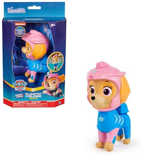 SwimWays Paw Patrol Schwimmfigur Skye, schwimmendes Wasserspielzeug, geeignet für Kinder ab 3 Jahren