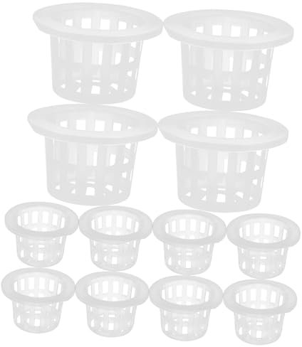 Kisangel 50stücke Netztöpfe Für Hydrokultur Gartennetz-Becher Mit Schlitz Design Hydrokulturkörbe Als Töpfe Für Gartenbedarf Mesh Net Für Pflanzenanbau Indoor Outdoor