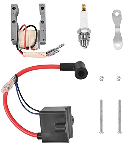 Trkimal CDI Zündspule Magneto Zündspule CDI Box Regler Gleichrichter Zündkerze für 49cc 66cc 80cc 2-Takt Motor, Motorisiertes Fahrrad