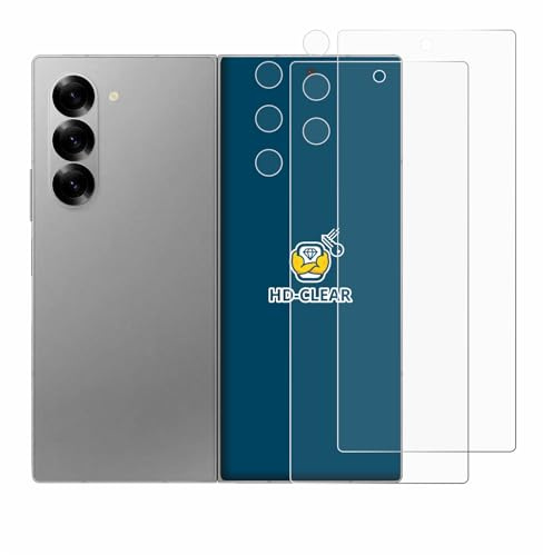 BROTECT Schutzfolie für Samsung Galaxy Z Fold 6 5G | (Display+Kamera) 2 Stück Transparenter Displayschutz Made in Germany Klare Displayschutz-Folie Clear Einfache Montage