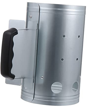 Parliky BBQ Feueranzünder Aus Verzinktem Blech Schnelle Holzkohleanzündung Für Grillen Kochen Im Freien Camping Und Reisen Mit Hitzeschutz Und Griff