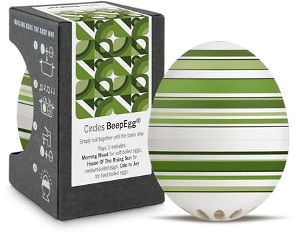 Circles PiepEi - Singende Eieruhr zum Mitkochen - Eierkocher | Zusammen mit den Eiern kochen: Spielt für weich, mittel & hart eine Melodie - Lustiger & funktionaler Eggtimer - Musik Kochei