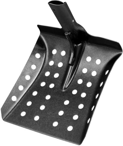 Yardwe Pala Metálica para Tamizar Desagües Pala para para Limpieza De Alcantarillado y Drenaje