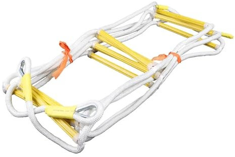 Ayztantine Strickleiter Metall + Polyester + Epoxid-Notfall-Feuerleiter, 1,31 * 0,98 Zoll, beherbergt schwer entflammbare Feuerleiter