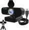 Webcam per PC, Full HD 1080p con microfono a cancellazione del rumore, treppiede, copertura della privacy, messa a fuoco automatica/correzione della luce bassa/filtro di bellezza, webcam USB per