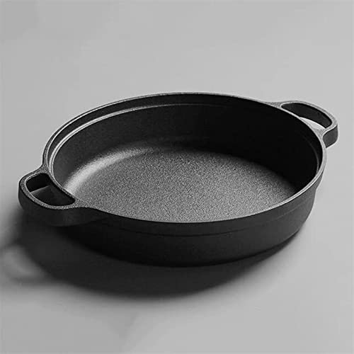 ASerZenith Pfannkuchenpfanne, Unbeschichtete Pfanne, Bratpfanne, Induktionsherd, Universal-Kochgeschirr, Erhitzen des Topfes Führt Dazu, DASS Sich Der Griff Erhitzt, Bitte Vorsichti(30cm)